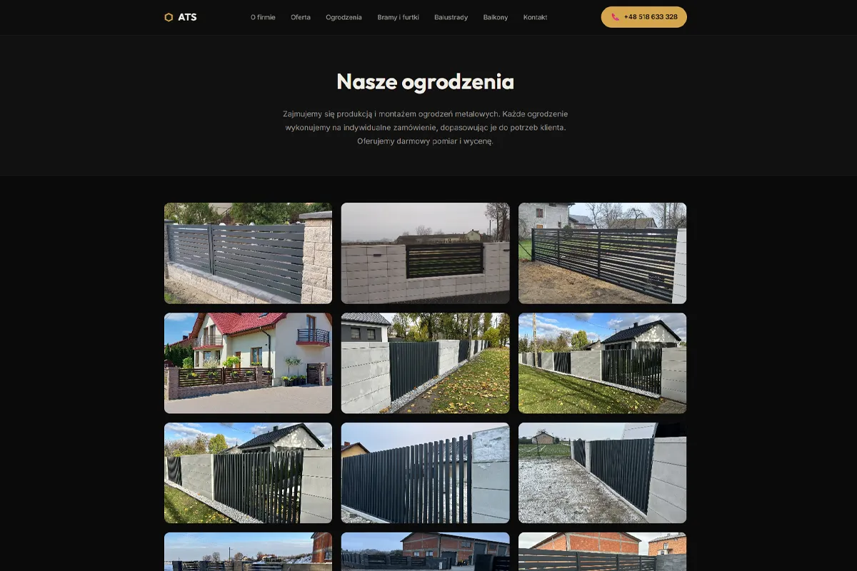 ATS Bramy - Tomasz Stańczyk - Galeria ogrodzeń