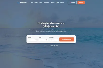 Strona dla pensjonatu BalticStay