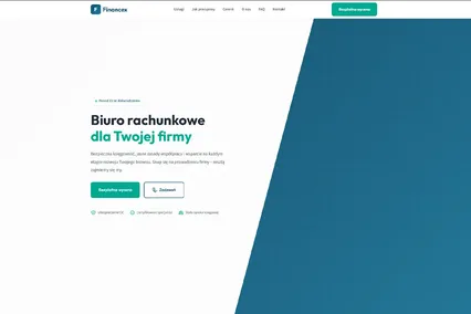 Strona dla biura rachunkowego Financex