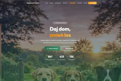 Strona dla schroniska Bezpieczna Przystań