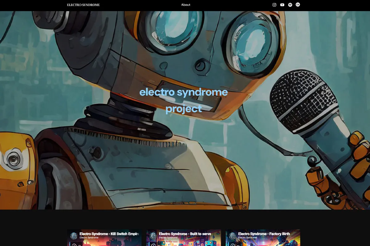 Electrosyndrome — website, domain and YouTube channel