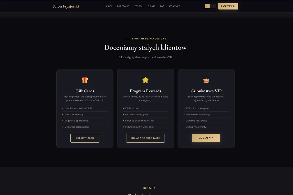 Salon Premium - Program lojalnościowy