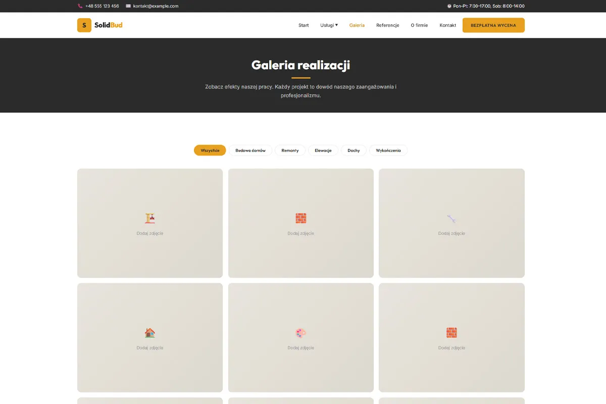 Construction company website SolidBud - screenshot 4